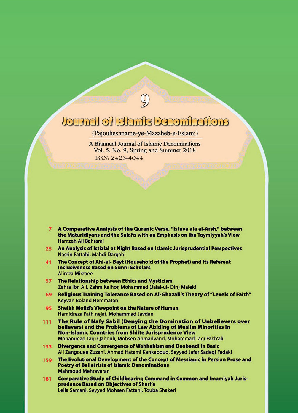 Journal Of Islamic Denominations